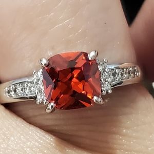 Red Crystal Ring Size 7